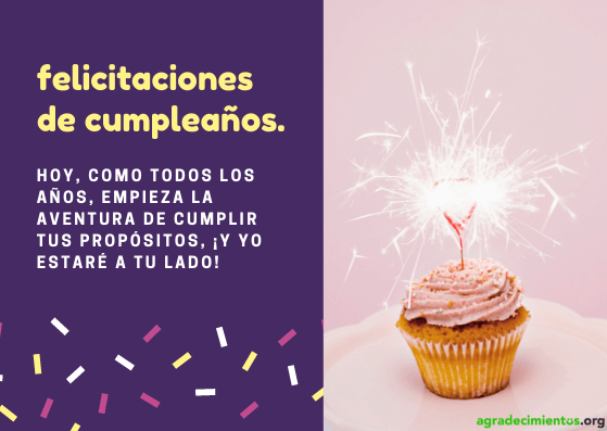 Felicitaciones de cumpleaños cumple tus propósitos