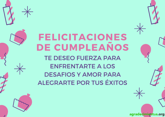 Felicitaciones de cumpleaños fuerza