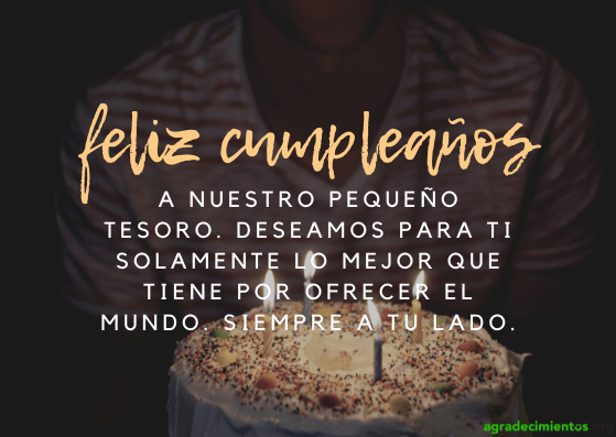 Feliz cumpleaños tesoro